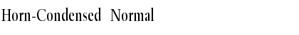 Horn-Condensed Normal Font