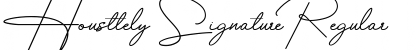 Download Housttely Signature Font
