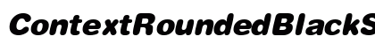 ContextRoundedBlackSSK Italic Preview