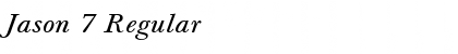 Download Jason 7 Font Download Jason 7 Font