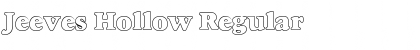 Jeeves Hollow Regular Font