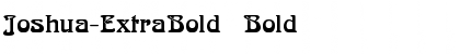 Joshua-ExtraBold Bold Font