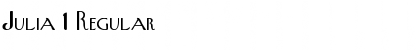 Download Julia 1 Font Download Julia 1 Font