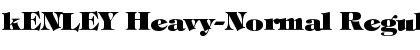 kENLEY Heavy-Normal Regular Font