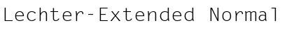 Lechter-Extended Normal Font