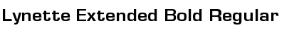 Lynette Extended Bold Regular Font