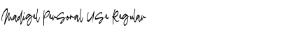 Download Madigel Personal Use Font