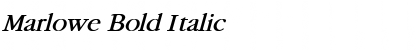 Marlowe Bold Italic Font Marlowe Bold Italic Font