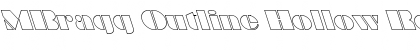MBragg Outline Hollow Font
