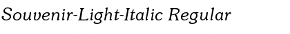 Download Souvenir-Light-Italic Font Download Souvenir-Light-Italic Font