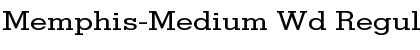 Memphis-Medium Wd Font