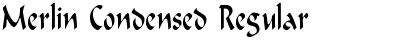 Merlin Condensed Font