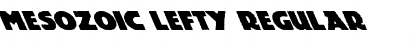 Mesozoic Lefty Font