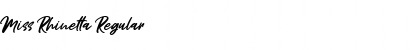 Miss Rhinetta Font