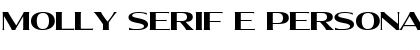 Molly Serif E PERSONAL Bold Font