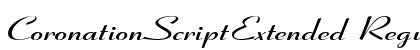 CoronationScriptExtended Regular preview