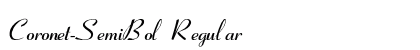Coronet-SemiBol Regular preview