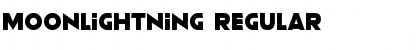 Moonlightning Regular Font