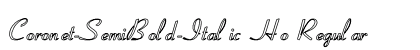 Coronet-SemiBold-Italic Ho Regular preview