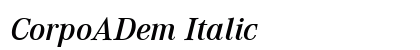 CorpoADem Italic preview