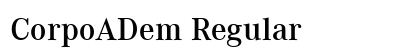 CorpoADem Regular Preview
