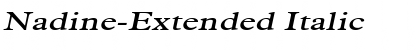 Nadine-Extended Font