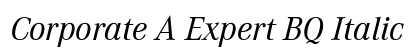 Corporate A Expert BQ Italic preview