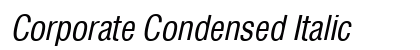 Corporate Condensed Italic preview