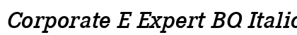 Corporate E Expert BQ Italic preview