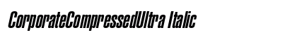 CorporateCompressedUltra Italic preview