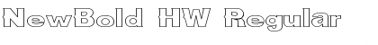 NewBold HW Regular Font