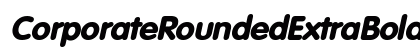 CorporateRoundedExtraBold Oblique preview