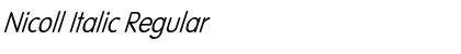Download Nicoll Italic Font Download Nicoll Italic Font