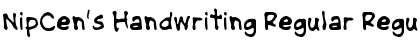 NipCen's Handwriting Regular Font