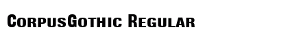 CorpusGothic Regular Preview