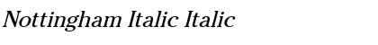 Download Nottingham Italic Font