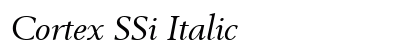 Cortex SSi Italic preview