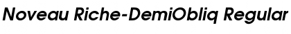 Download Noveau Riche-DemiObliq Font Download Noveau Riche-DemiObliq Font
