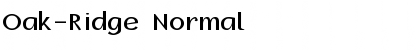 Oak-Ridge Normal Font