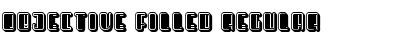 Download Objective Filled Font Download Objective Filled Font