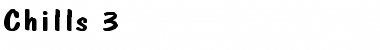 Chills 3 Font