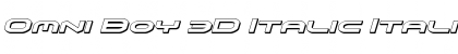 Download Omni Boy 3D Italic Font