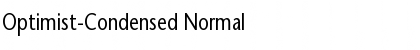 Optimist-Condensed Normal Font