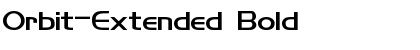 Orbit-Extended Bold Font