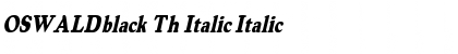 Download OSWALDblack Th Italic Font