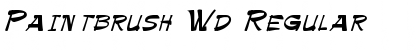 Download Paintbrush Wd Font Download Paintbrush Wd Font