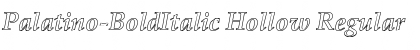 Download Palatino-BoldItalic Hollow Font Download Palatino-BoldItalic Hollow Font