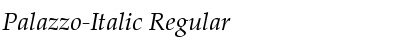 Download Palazzo-Italic Font