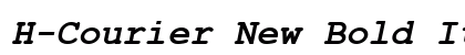 H-Courier New Bold Italic preview