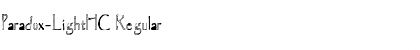 Download Paradox-LightHC Font Download Paradox-LightHC Font